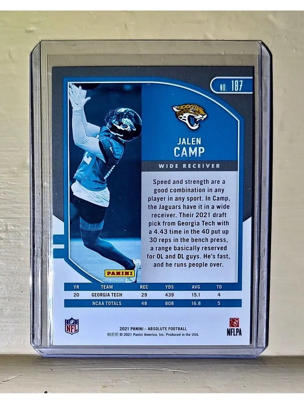 Jalen Camp 2021 Panini NFL Absolute Football #187 Rookie Card Jaguars